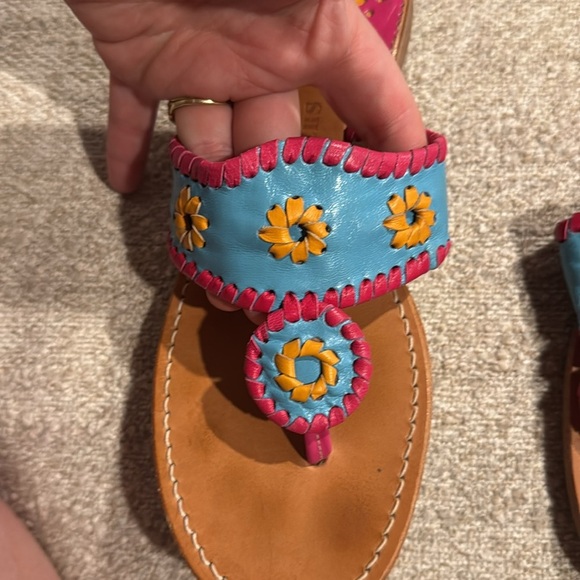 Jack Rogers Limited Edition Kenny Scharf Sandals Size 8 - Picture 3 of 10